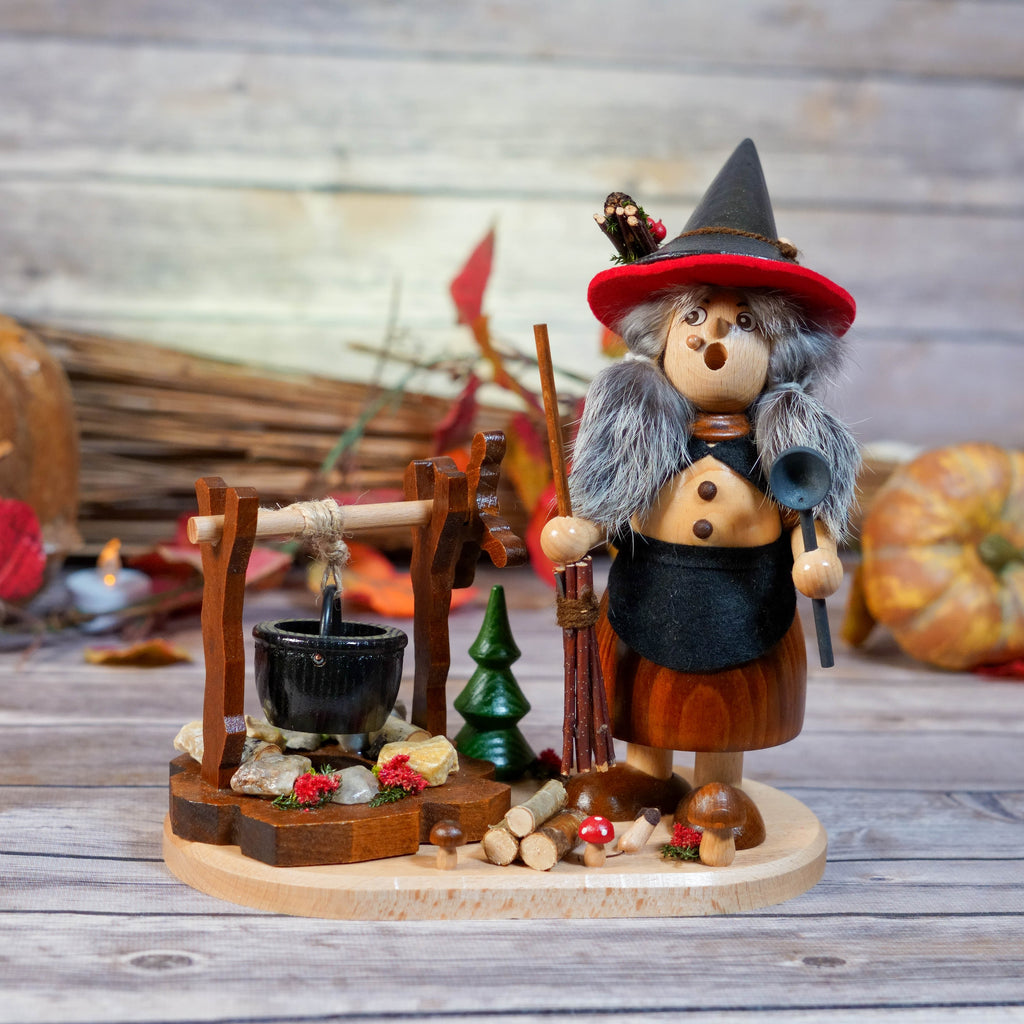 Detailed Witch Face with Pointy Nose and Wart