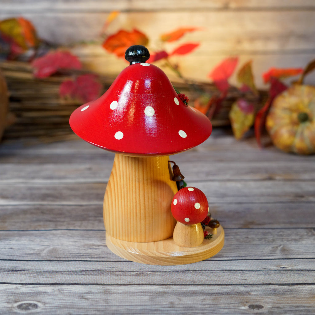 Incense Smoker amidst fall leaves and pumpkins