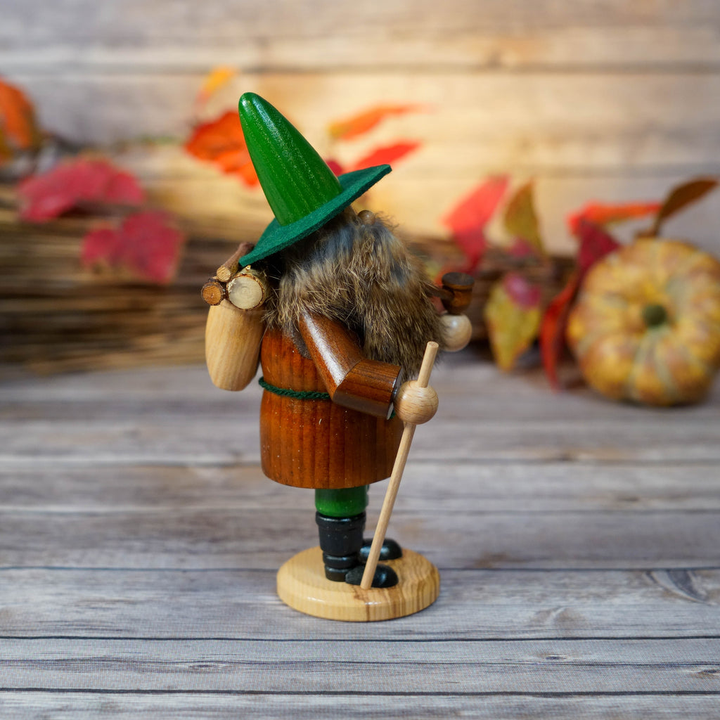 German wood gatherer smoker with intricate beard detail