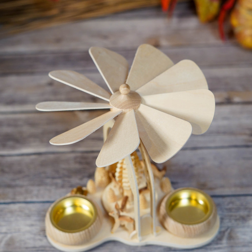 Tealight candle section of a Wooden Christmas Pyramid
