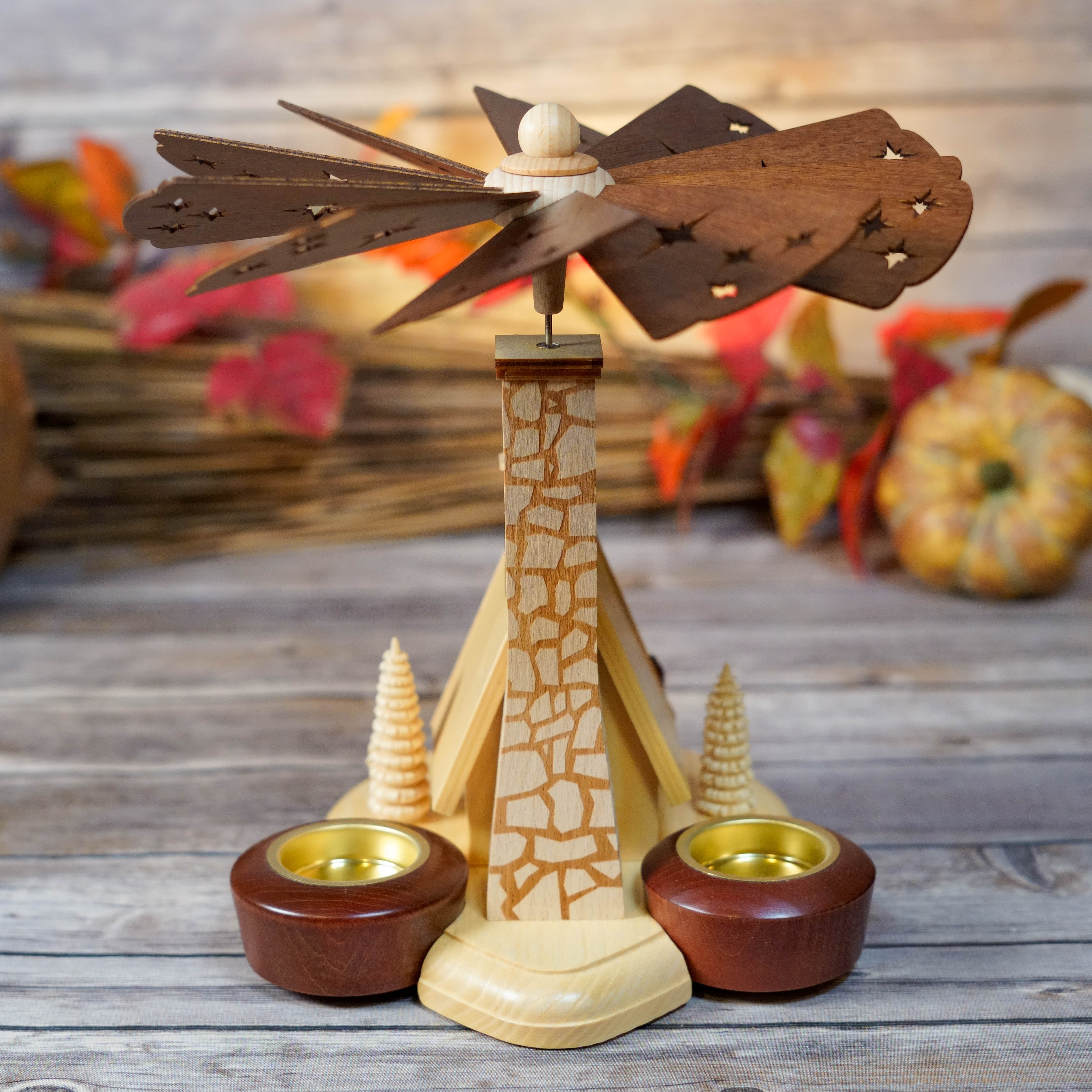 Pyramid Spring Traditional German Christmas Pyramid - 24x24x26cm (9.4x9.4x10.2in ...