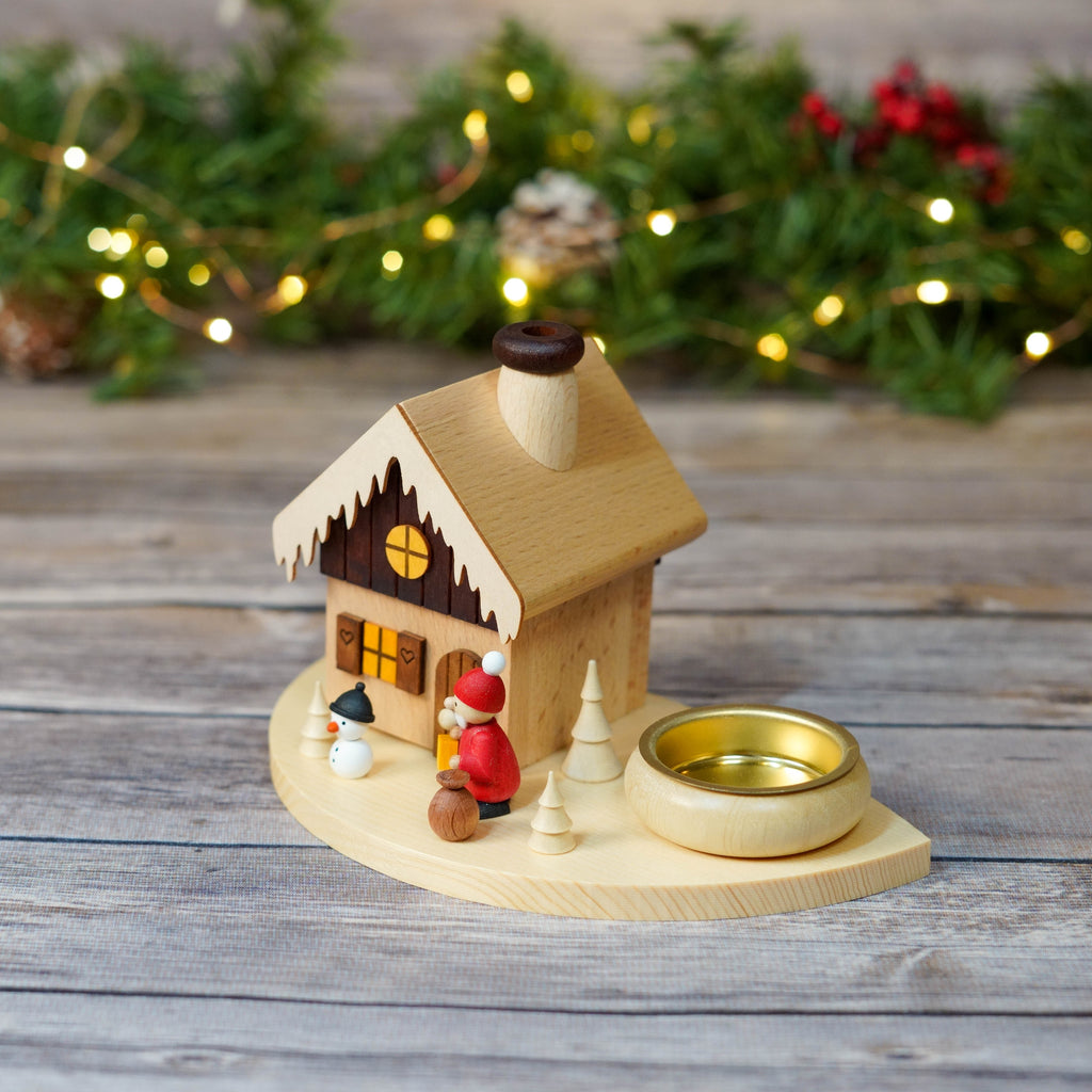 Close-up of the incense cone section of the Santa Clause Smoke House