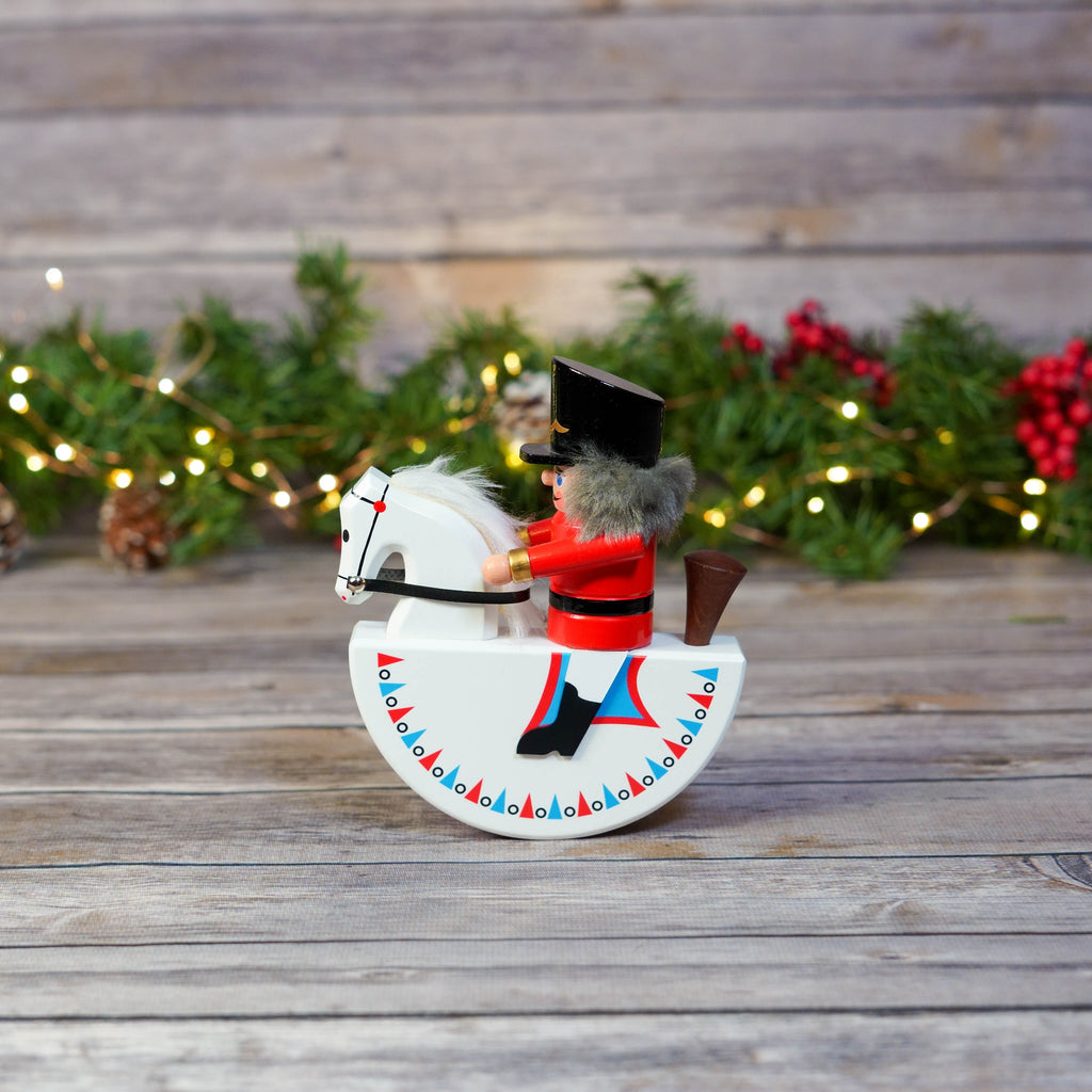 Close-up of Nutcracker's detailed facial features and uniform