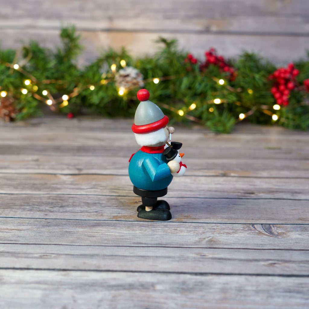Hand-painted mini smoker showcasing traditional craftsmanship