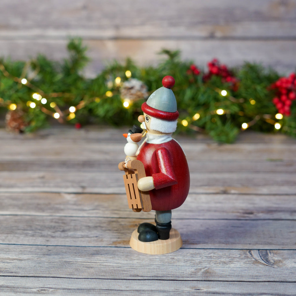 Close-up of German Smoker with festive decorations