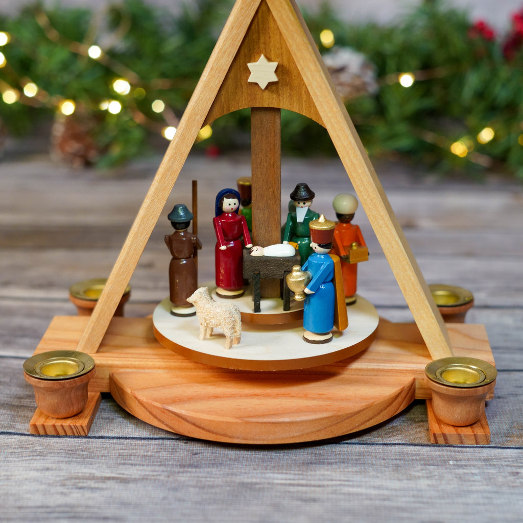 Christmas Light Illuminated Nativity Scene