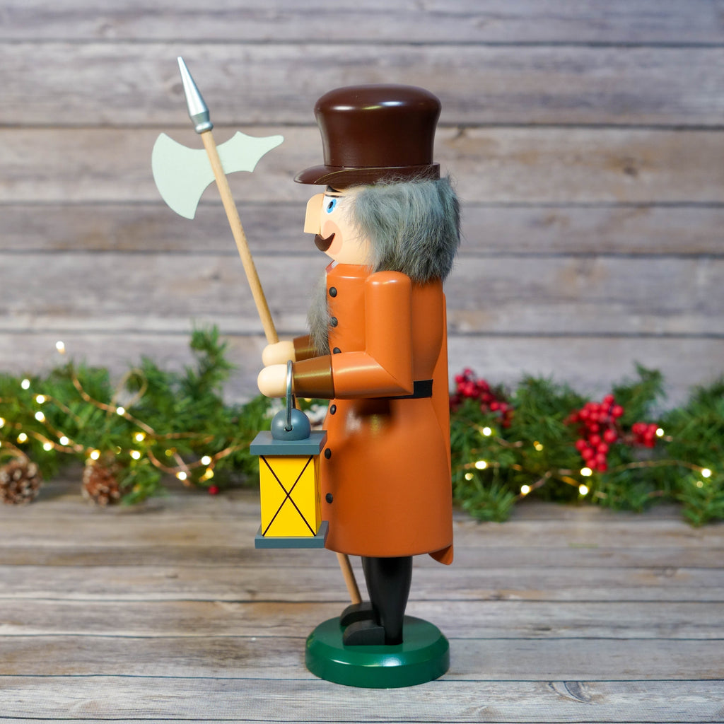 Traditional nutcracker with lantern and spear