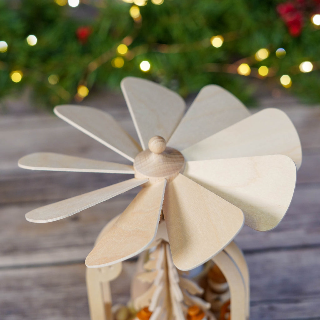 German Crafted Christmas Decoration with Snowmen
