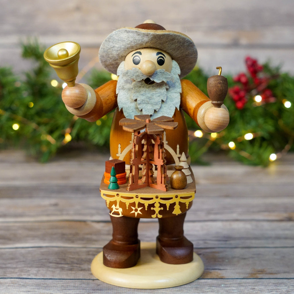 Handcrafted German Merchant Smoker with bell and market stall