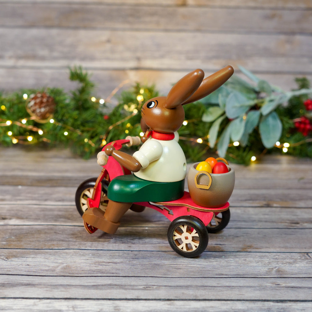 Close-up of Bunny on Trike Smoker showing detailed craftsmanship