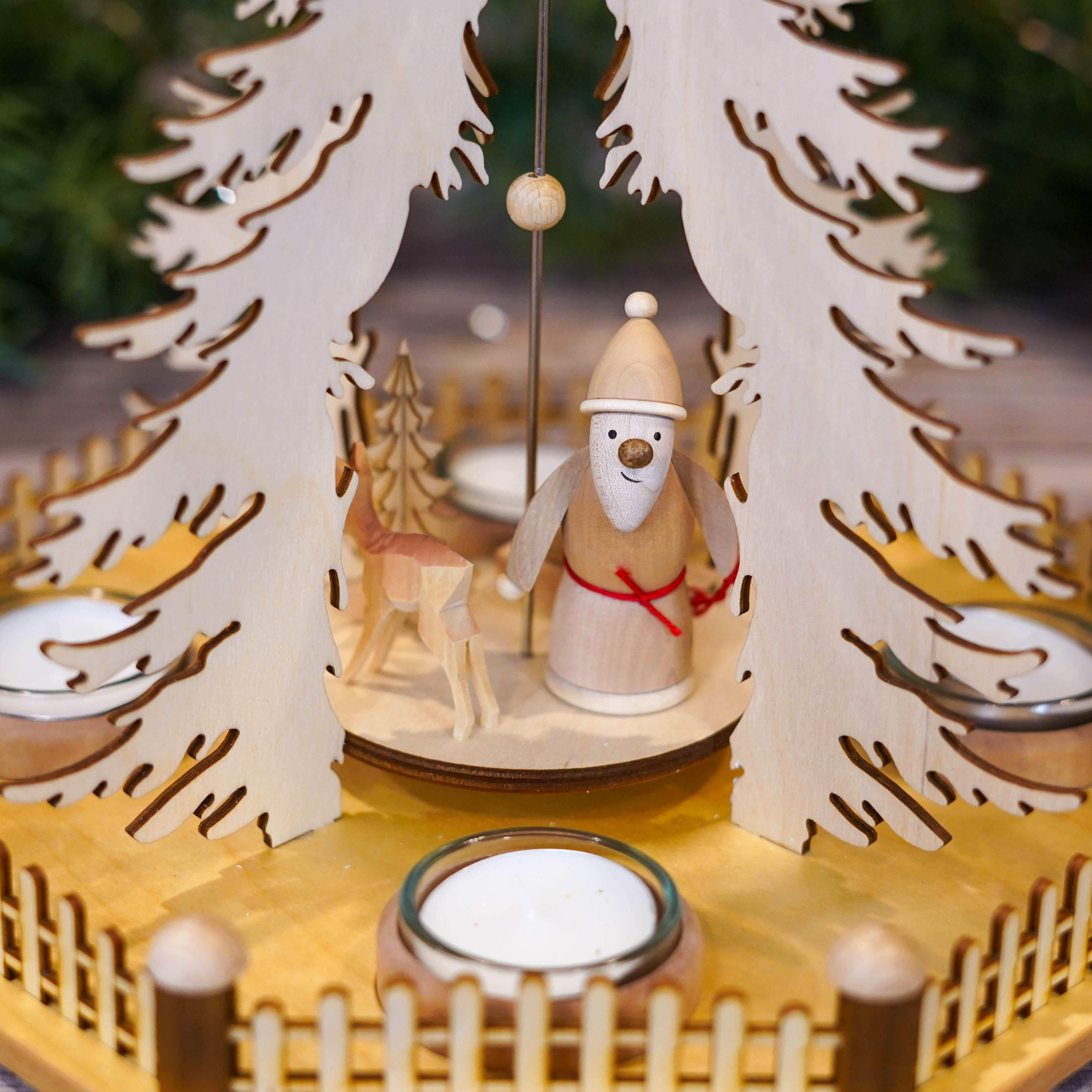 Handcrafted Santa Christmas Pyramid 30cm/11.8in - German Decor ...