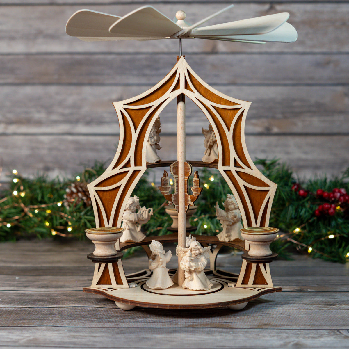 Pyramid - Gothic Style Frame with Hand Carved Angel Orchestra – Seiffen ...