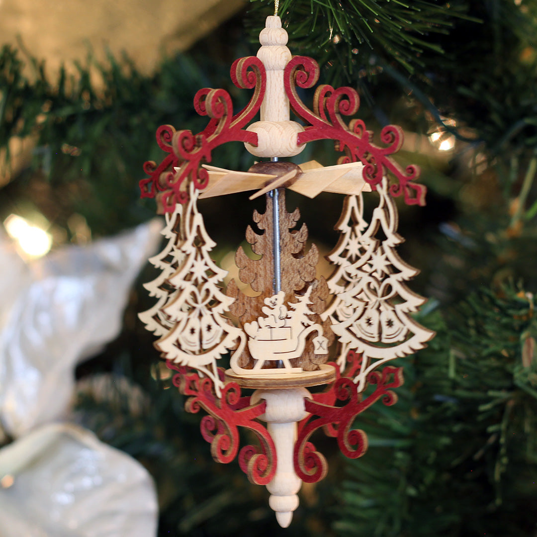 Ornament - Christmas Eve, Santa Claus Red – Seiffen Haus